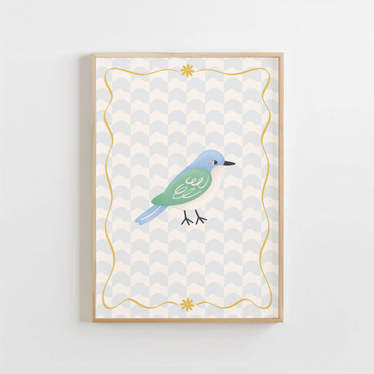 Blue Bird | Unframed - Mini Chateau