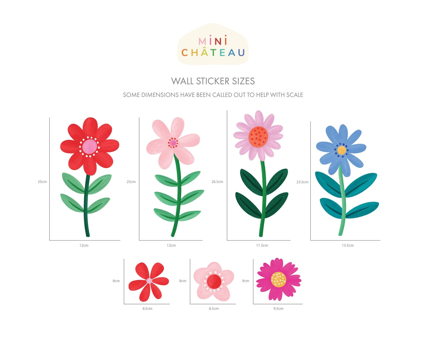 Flower Wall Stickers - Mini Chateau