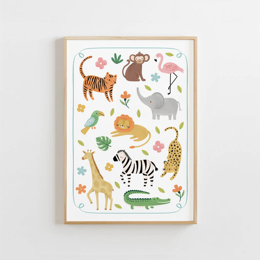 Jungle Animals | Unframed - Mini Chateau