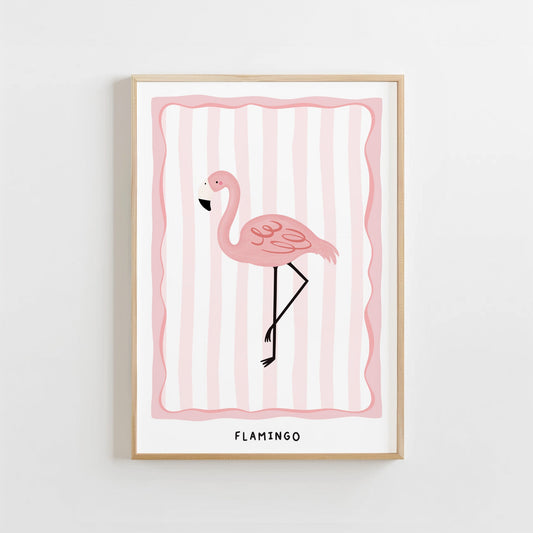 Jungle Flamingo | Unframed - Mini Chateau