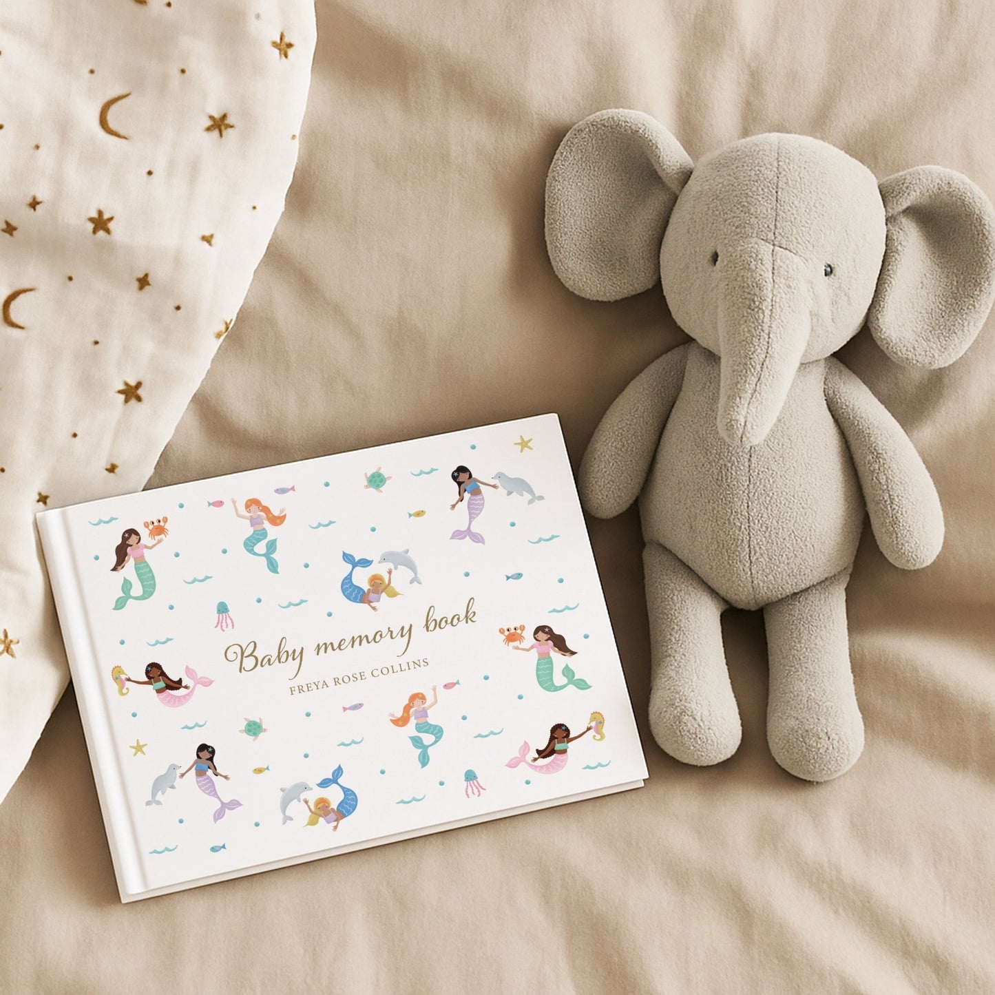 Mermaid Baby Memory Book | Hardcover - Mini Chateau