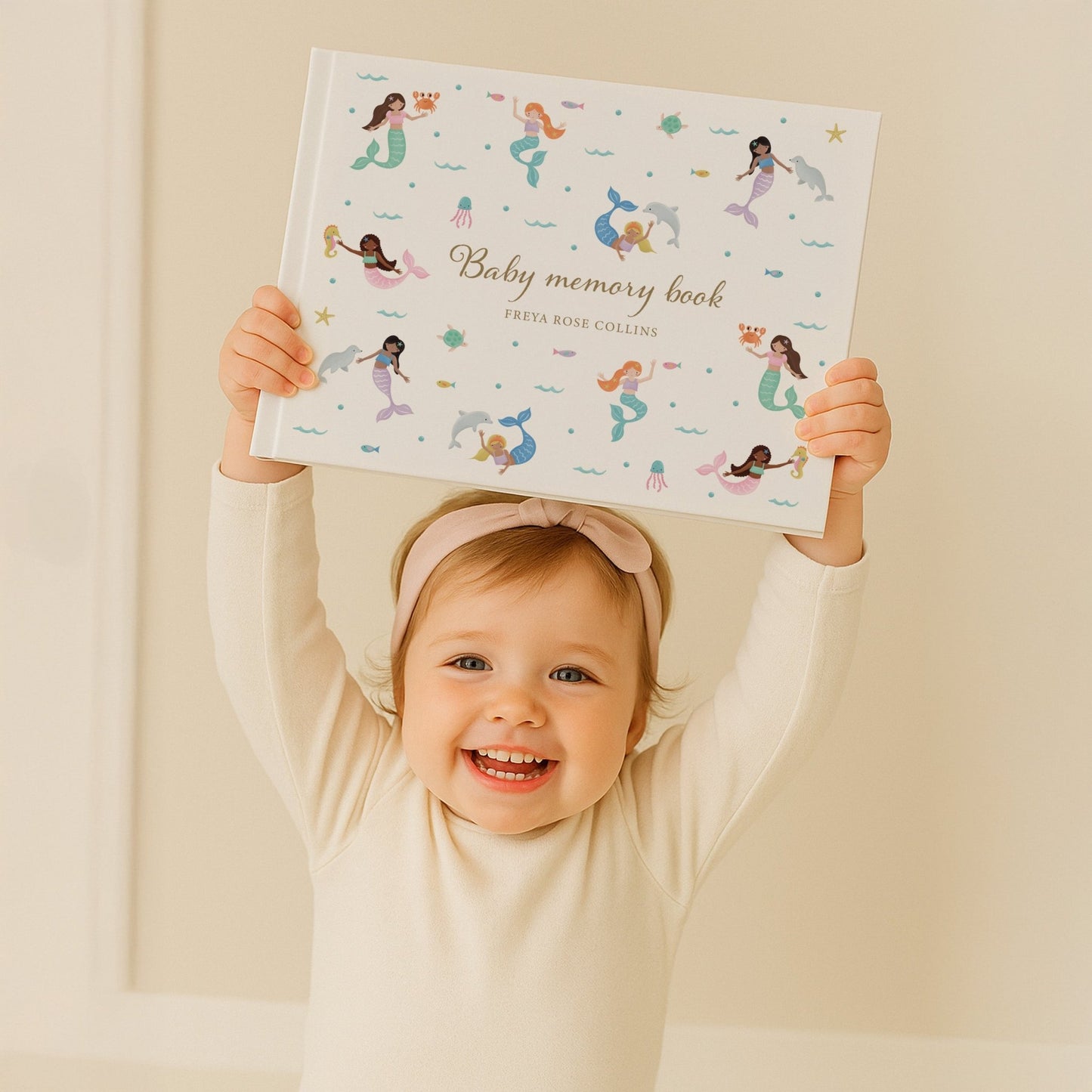Mermaid Baby Memory Book | Hardcover - Mini Chateau