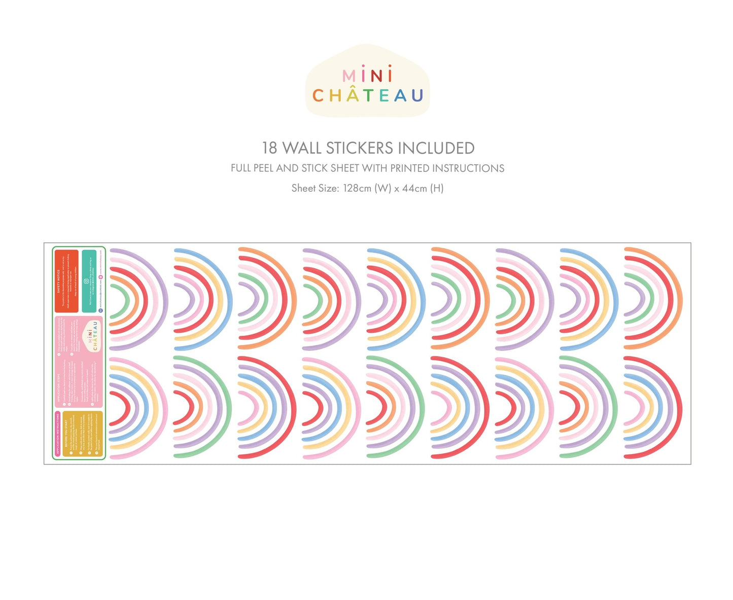 Rainbow Wall Stickers - Mini Chateau