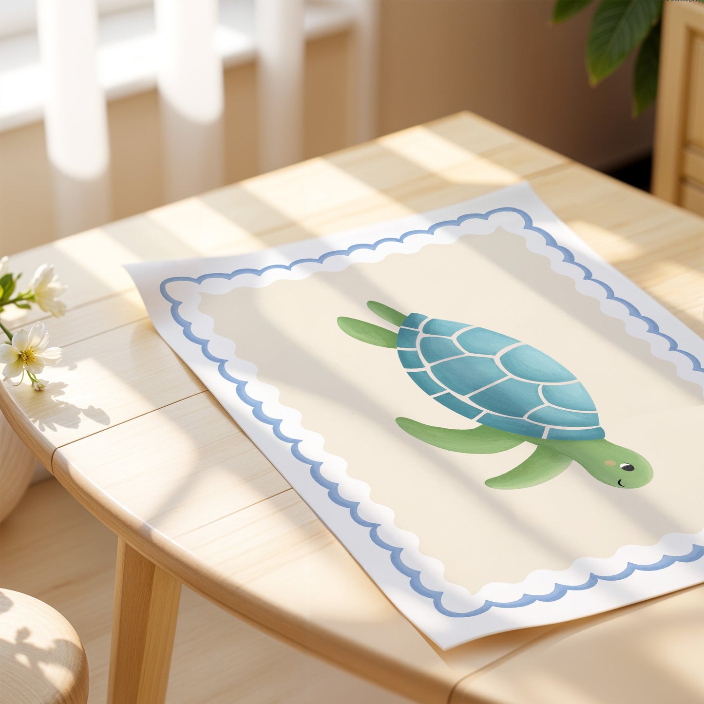 Turtle | Unframed - Mini Chateau