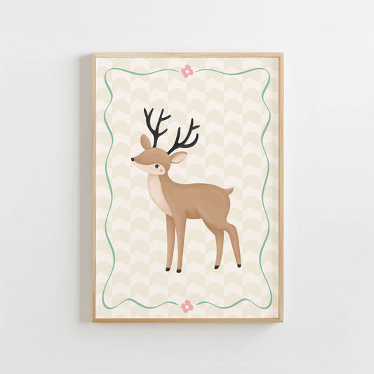 Woodland Deer | Unframed - Mini Chateau
