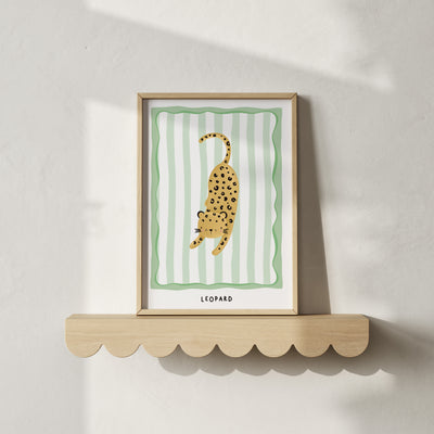 LEOPARD WALL ART ON SHELF - Mini Chateau