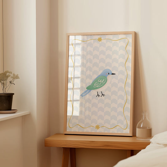 Blue Bird | Unframed - Mini Chateau
