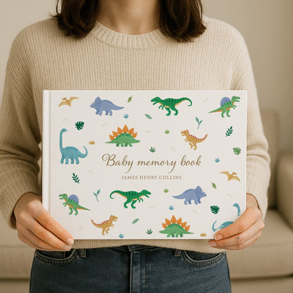 Dinosaur Baby Memory Book | Hardcover - Mini Chateau