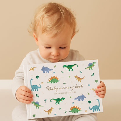 Dinosaur Baby Memory Book | Hardcover - Mini Chateau