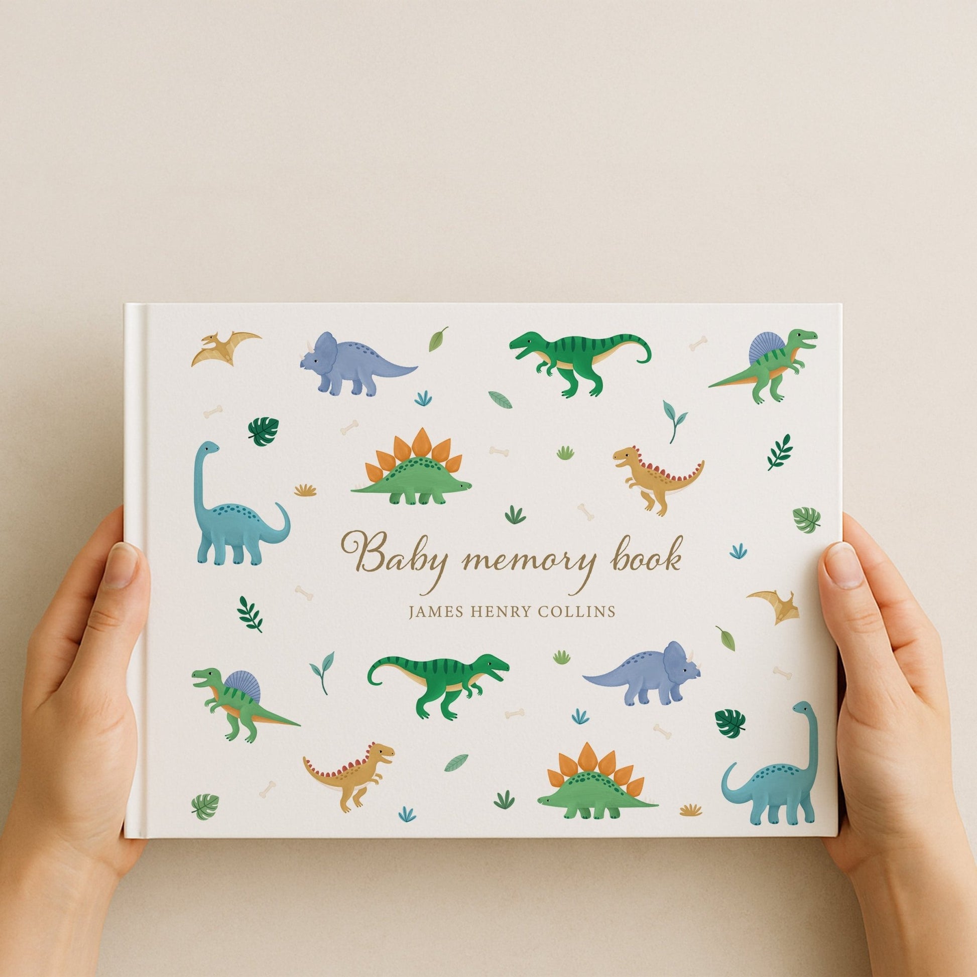 Dinosaur Baby Memory Book | Hardcover - Mini Chateau