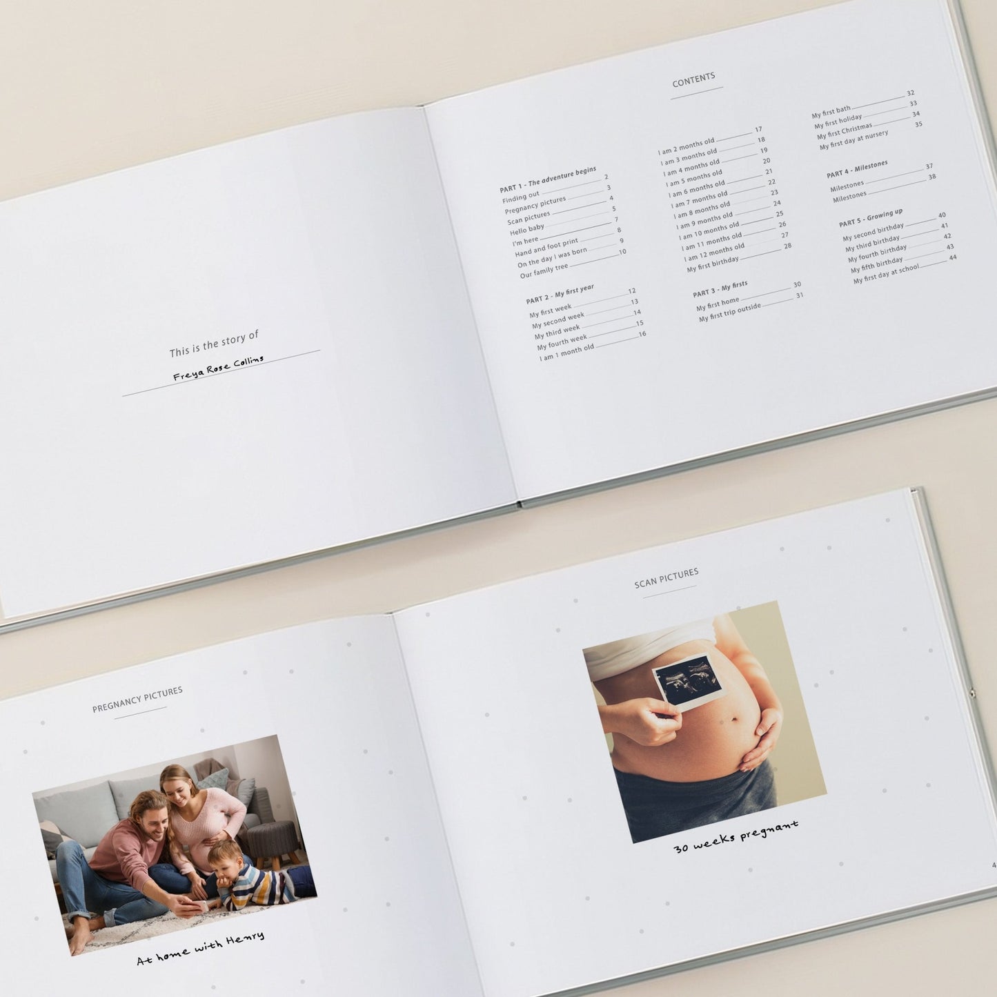 Dinosaur Baby Memory Book | Hardcover - Mini Chateau