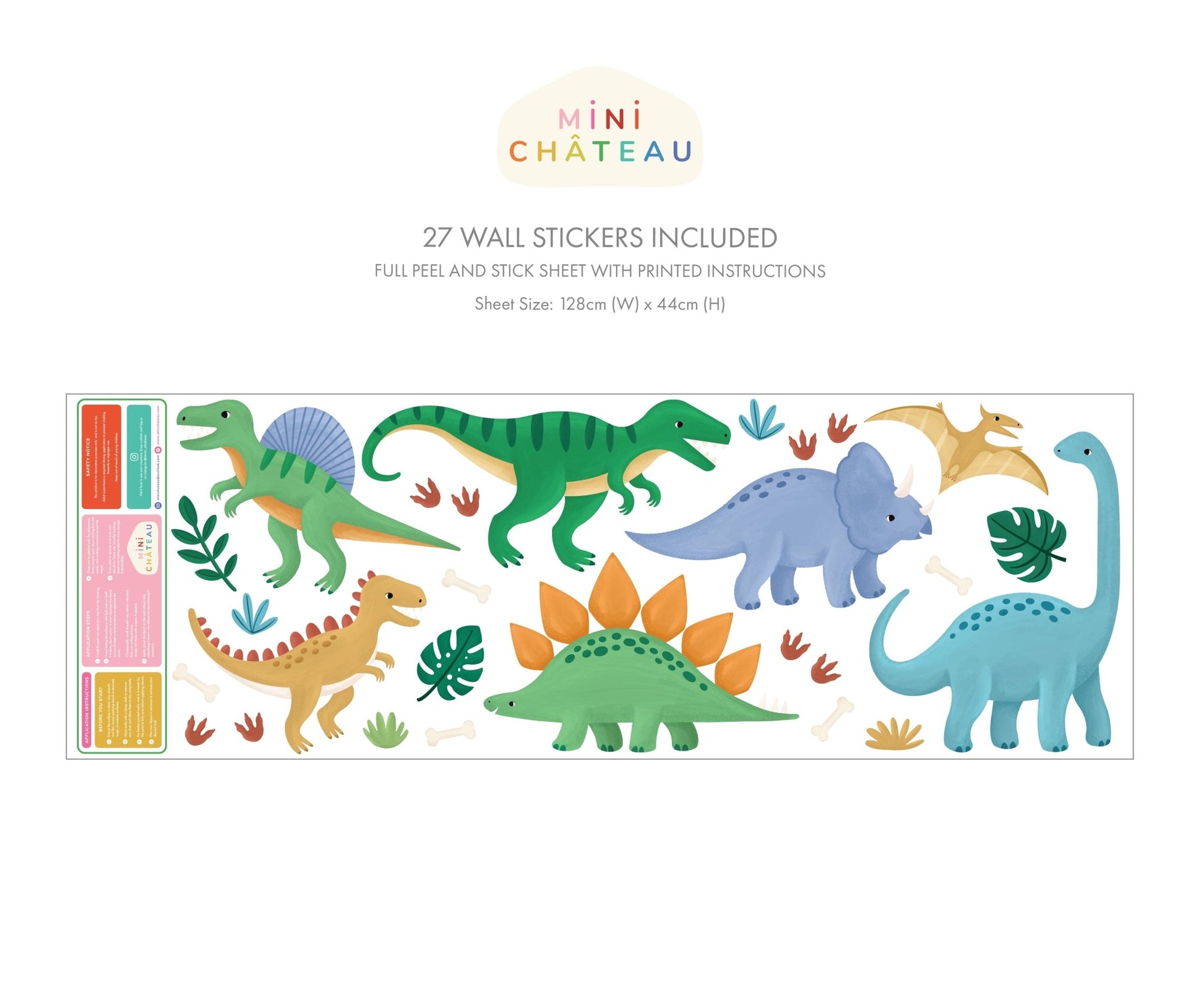 Dinosaur Wall Stickers - Mini Chateau