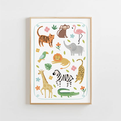 Jungle Animals | Unframed - Mini Chateau