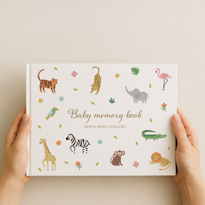 Jungle Baby Memory Book | Hardcover - Mini Chateau