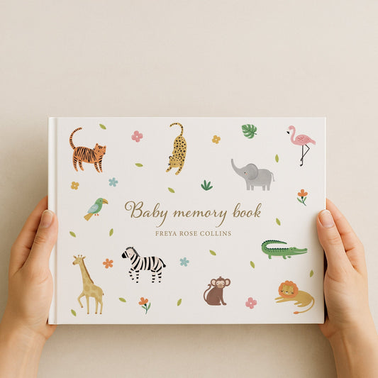 Jungle Baby Memory Book | Hardcover - Mini Chateau