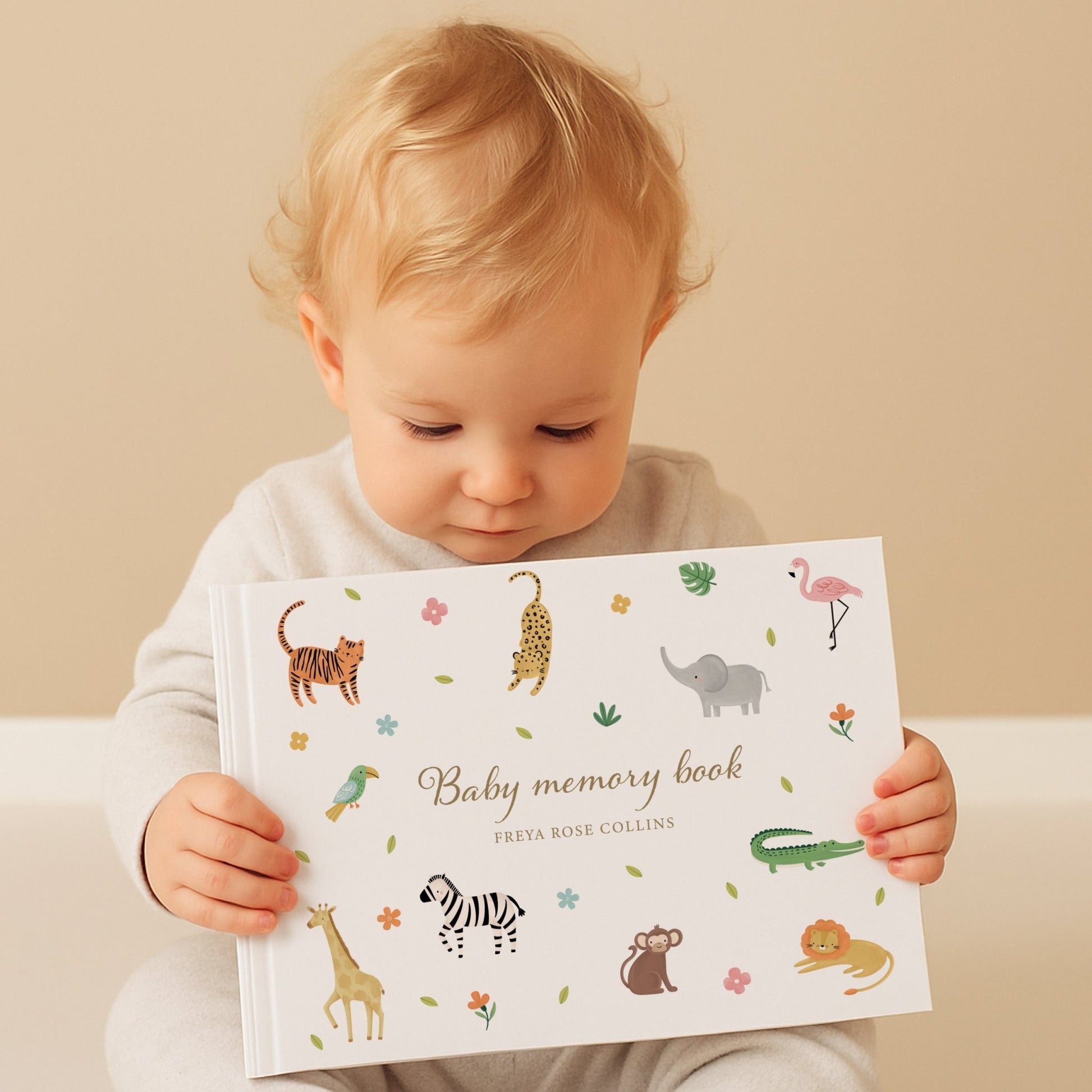 Jungle Baby Memory Book | Hardcover - Mini Chateau
