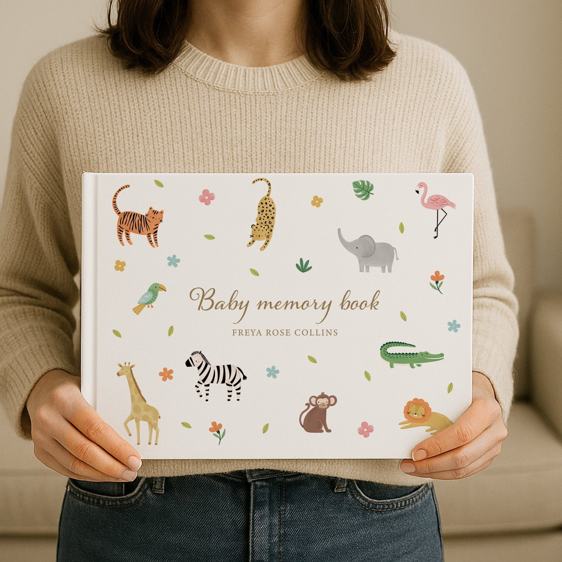 Jungle Baby Memory Book | Hardcover - Mini Chateau