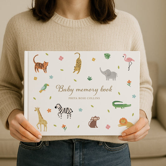 Jungle Baby Memory Book | Hardcover - Mini Chateau