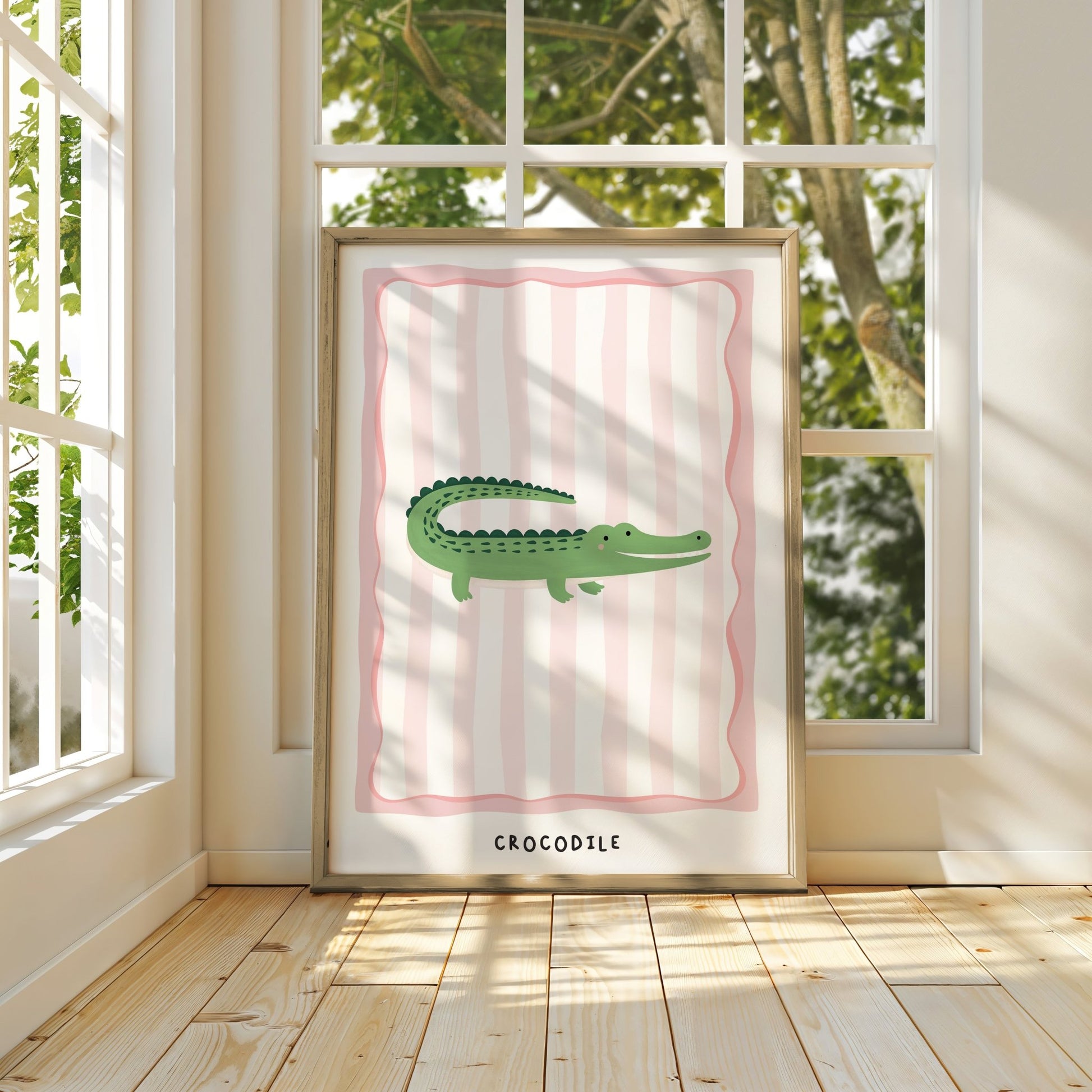 Jungle Crocodile | Unframed - Mini Chateau