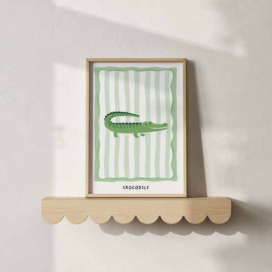 Jungle Crocodile | Unframed - Mini Chateau