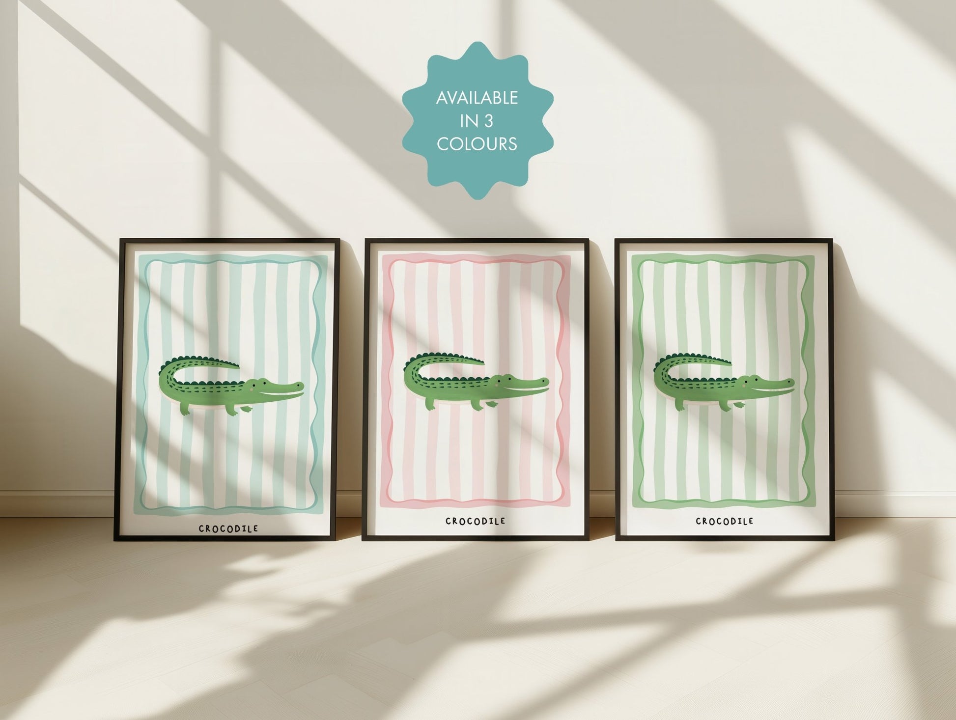 Jungle Crocodile | Unframed - Mini Chateau