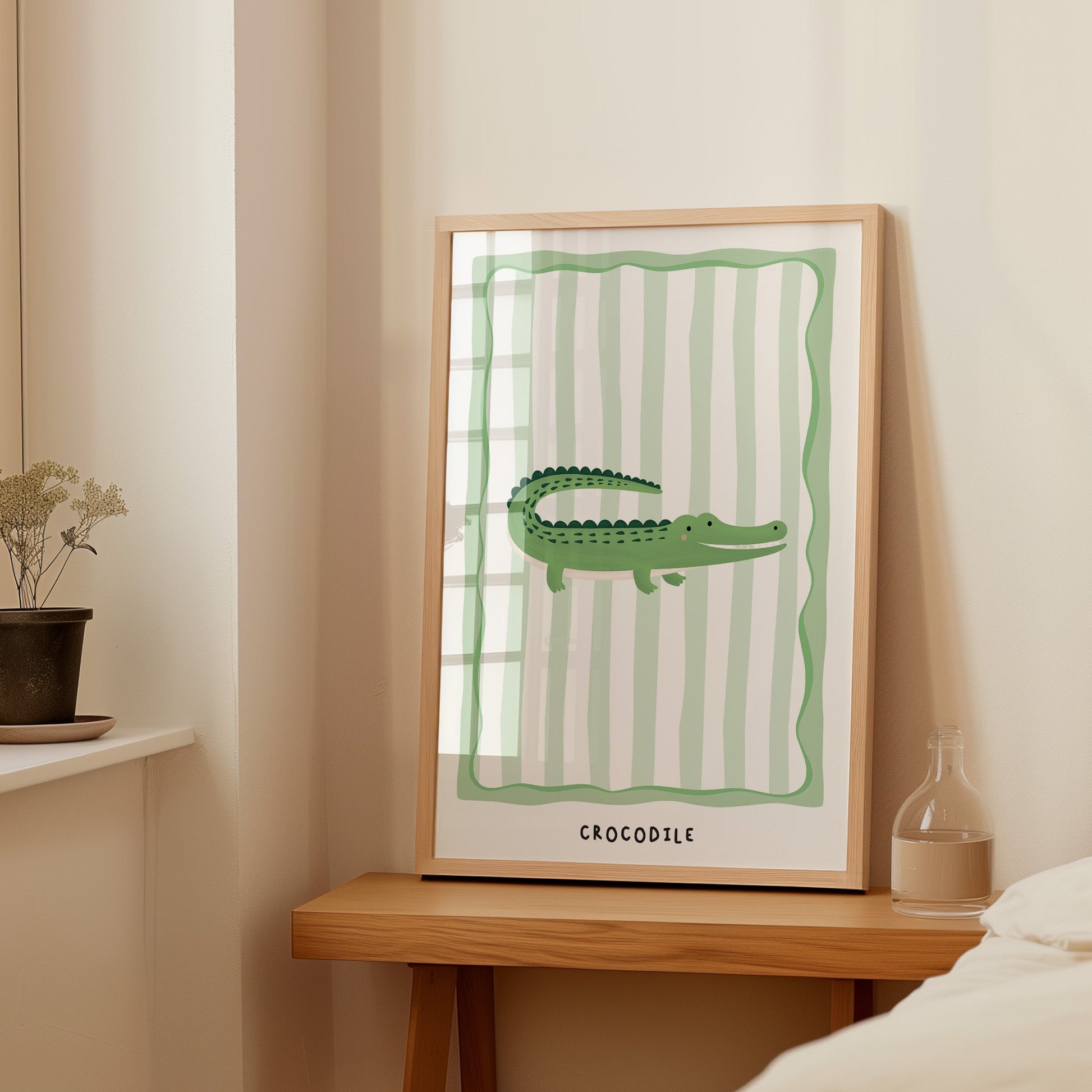 Jungle Crocodile | Unframed - Mini Chateau