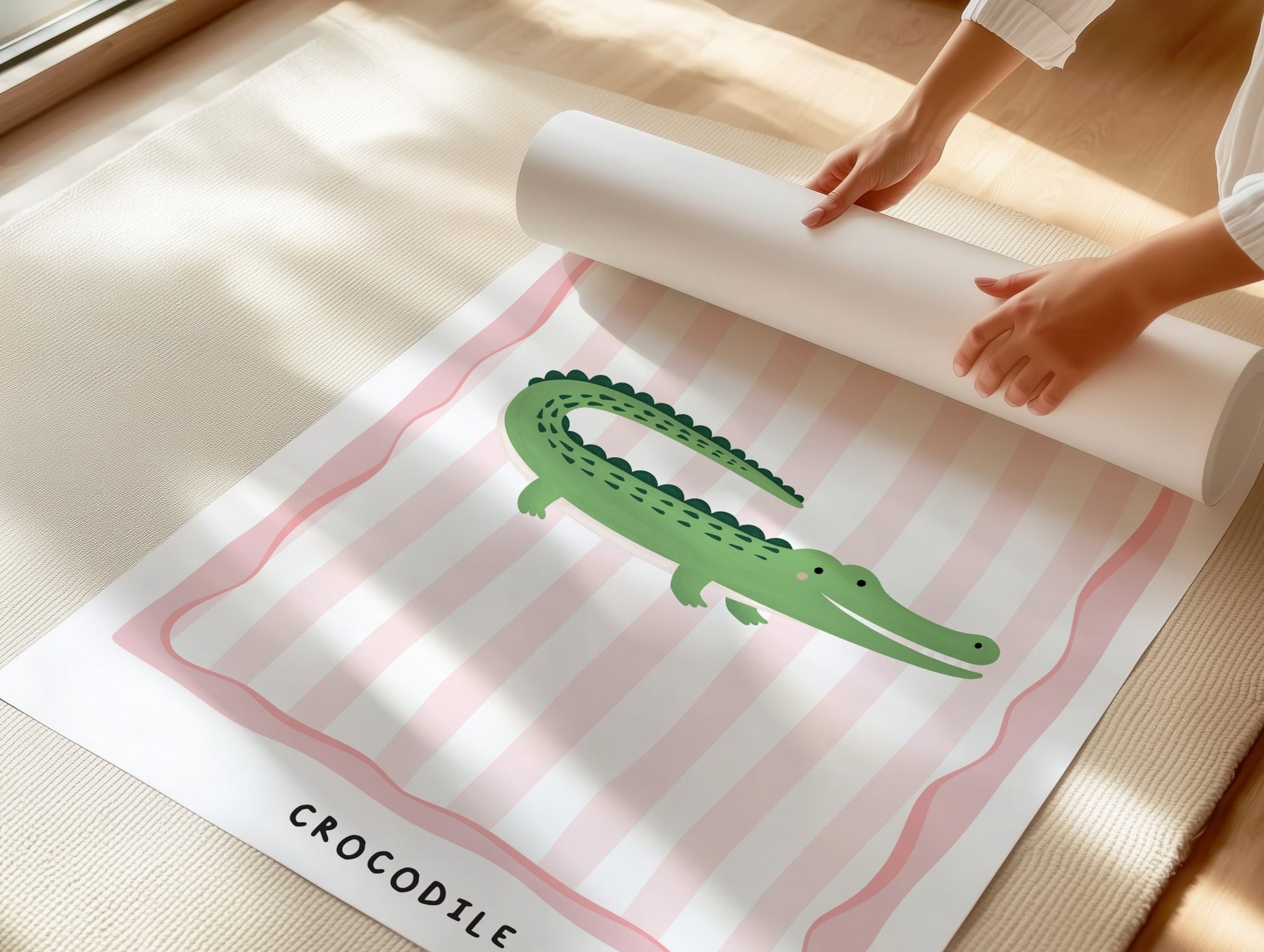 Jungle Crocodile | Unframed - Mini Chateau