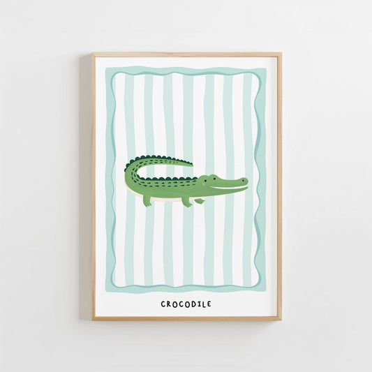 Jungle Crocodile | Unframed - Mini Chateau
