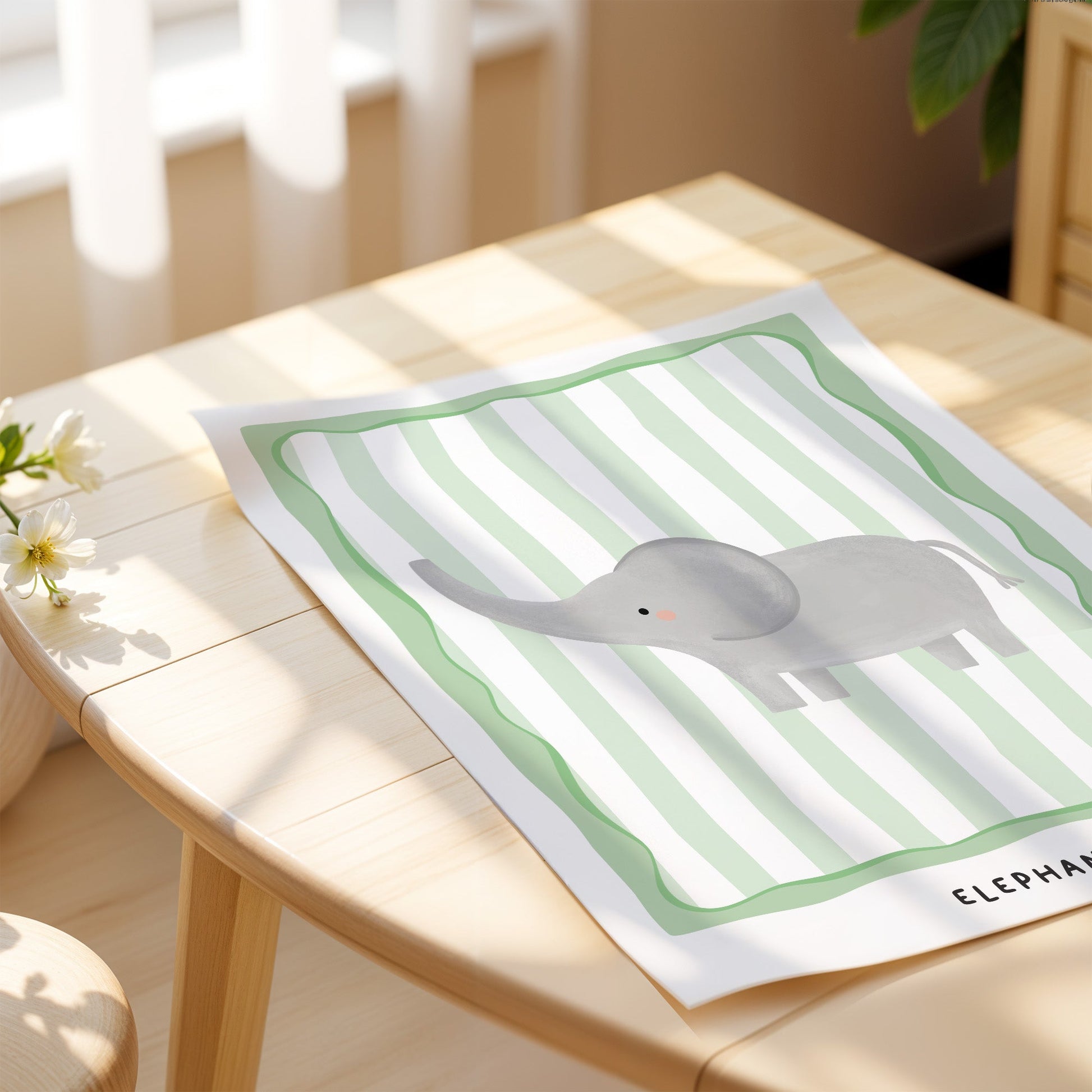 Jungle Elephant | Unframed - Mini Chateau