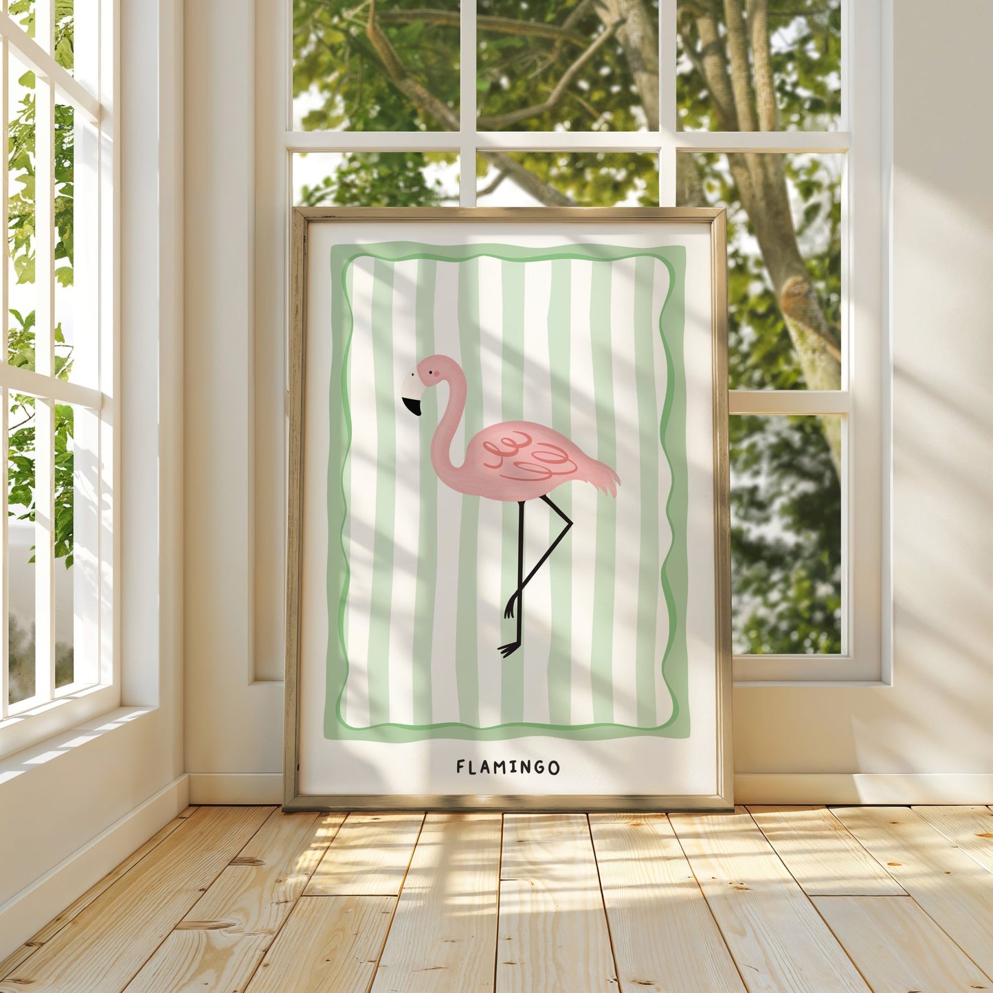 Jungle Flamingo | Unframed - Mini Chateau