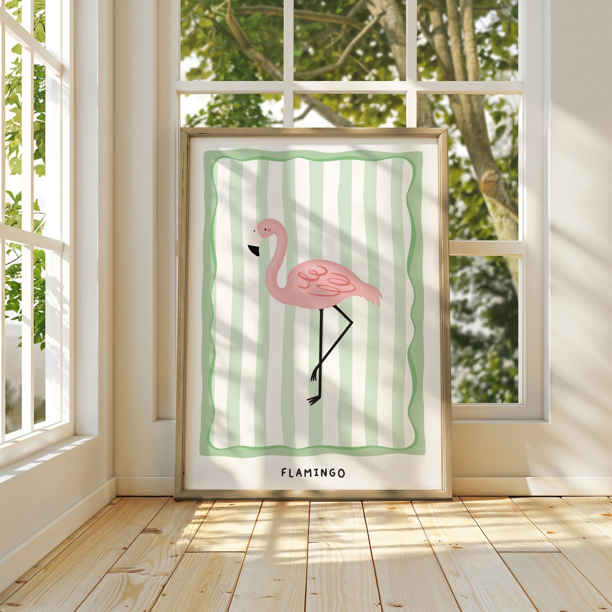 Jungle Flamingo | Unframed - Mini Chateau