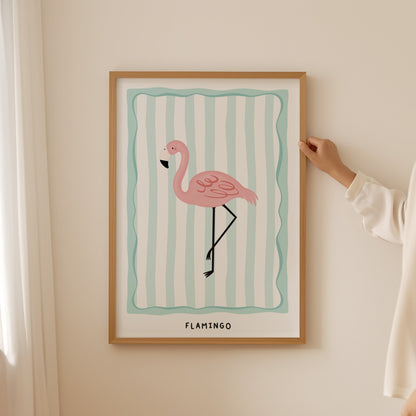Jungle Flamingo | Unframed - Mini Chateau
