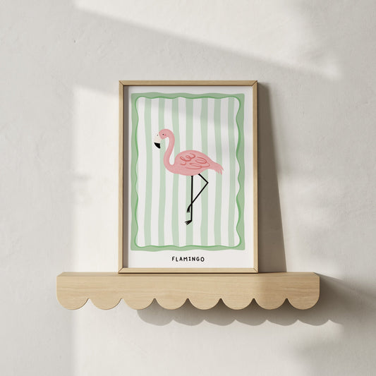 Jungle Flamingo | Unframed - Mini Chateau