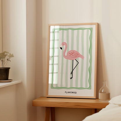 Jungle Flamingo | Unframed - Mini Chateau