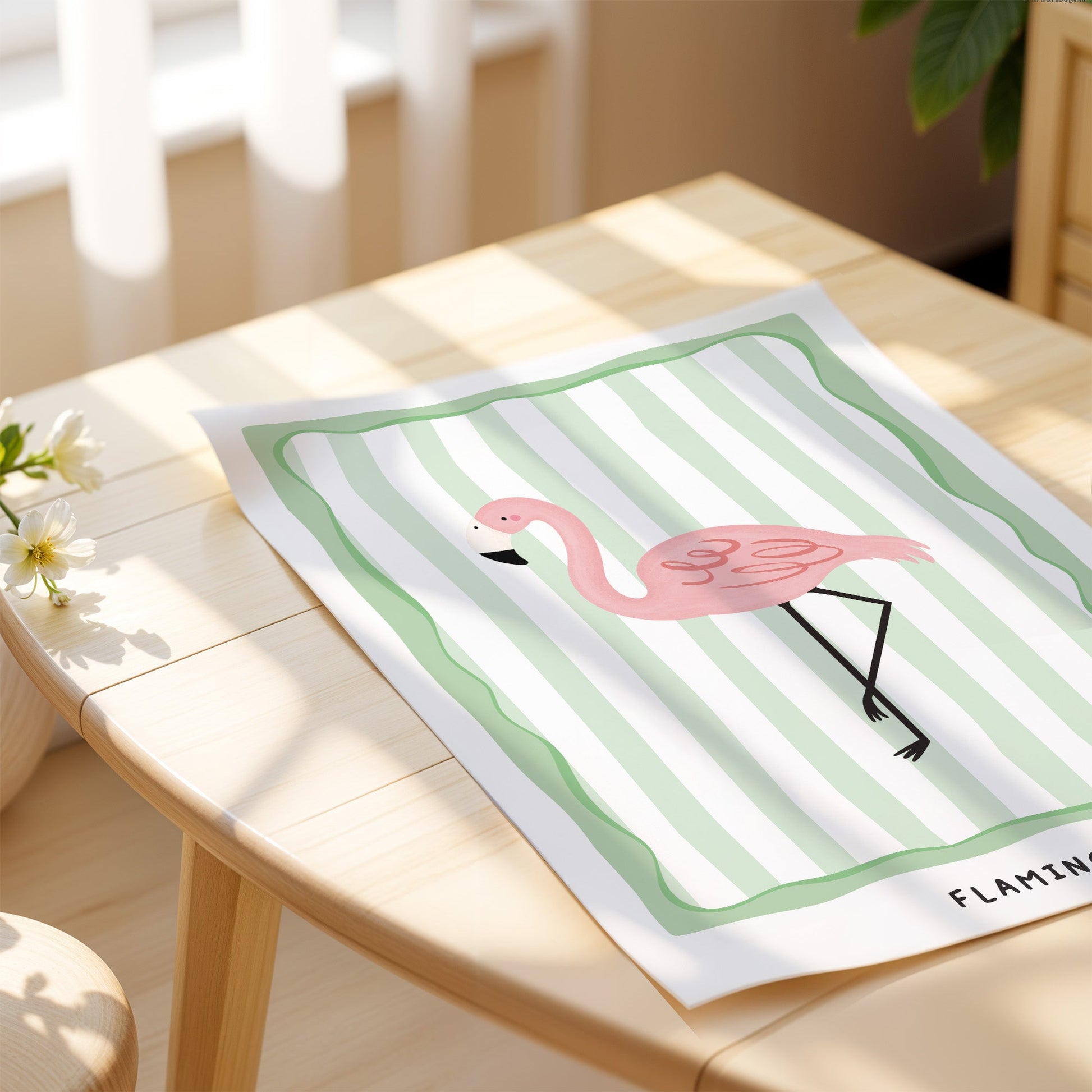 Jungle Flamingo | Unframed - Mini Chateau