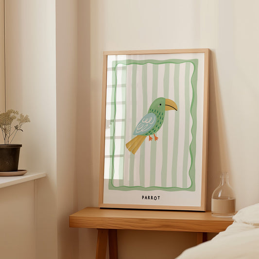 Jungle Parrot | Unframed - Mini Chateau