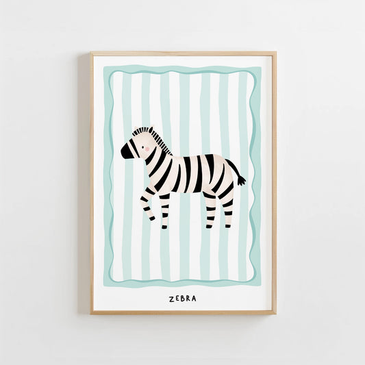Jungle Zebra | Unframed - Mini Chateau