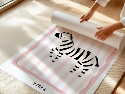 Jungle Zebra | Unframed - Mini Chateau