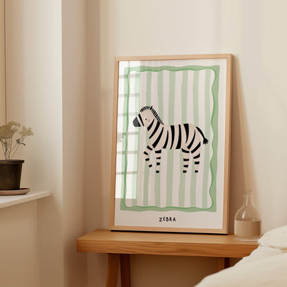 Jungle Zebra | Unframed - Mini Chateau