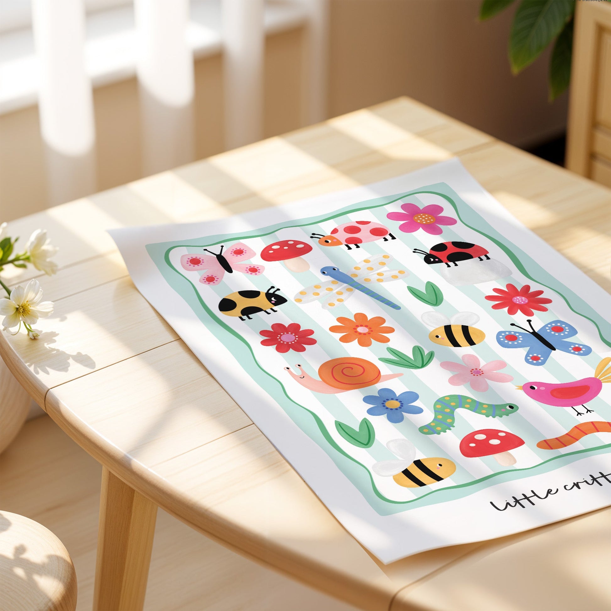 Little Critters - Green | Unframed - Mini Chateau
