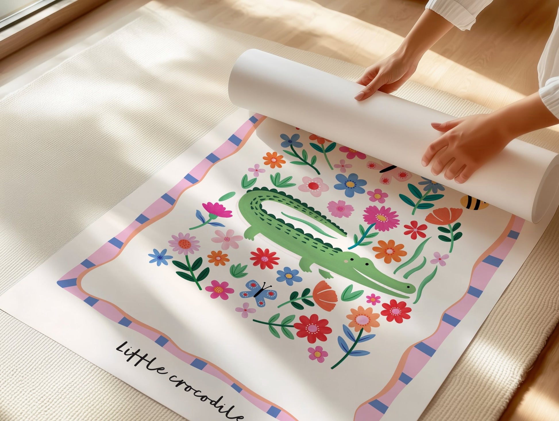 Little Crocodile | Unframed - Mini Chateau