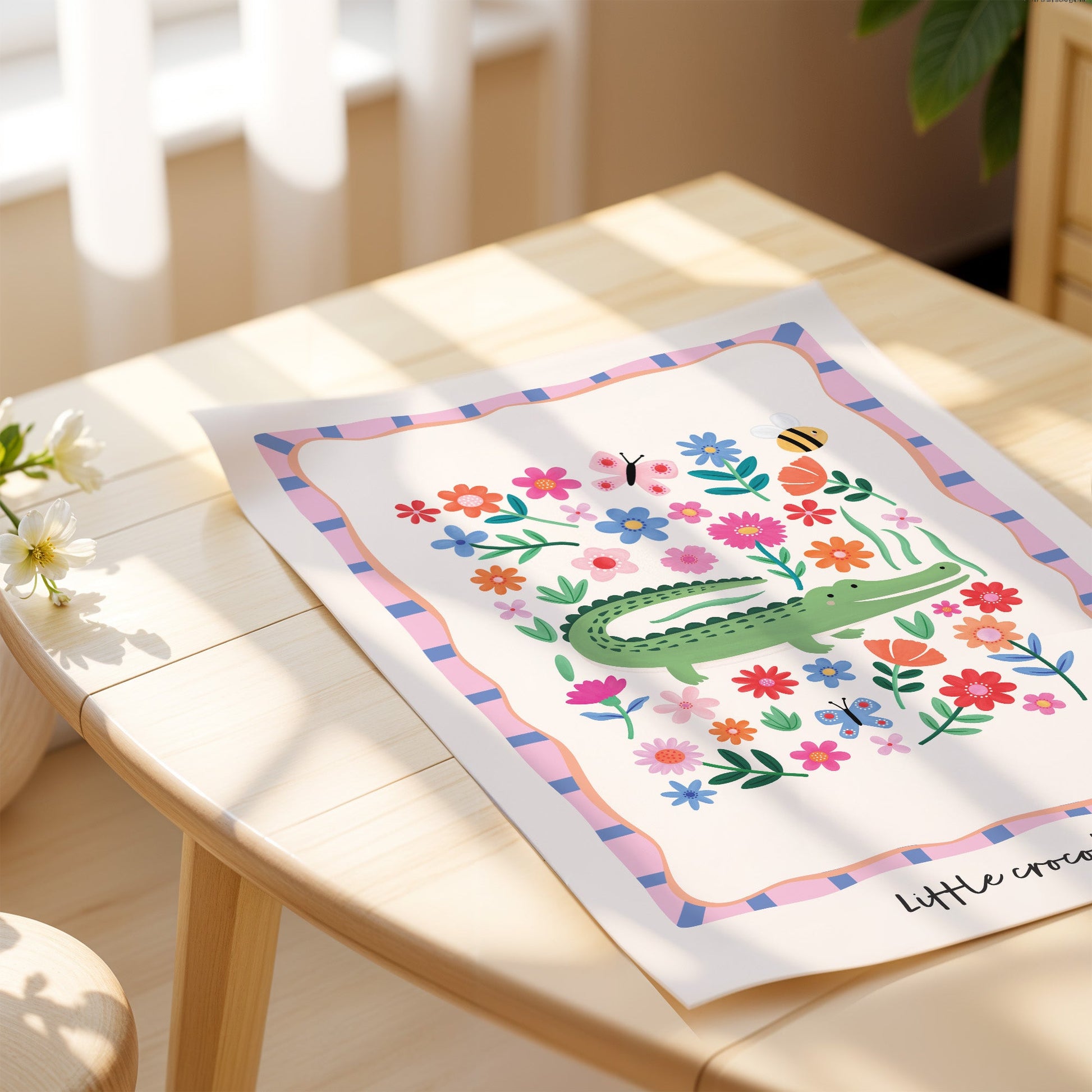 Little Crocodile | Unframed - Mini Chateau