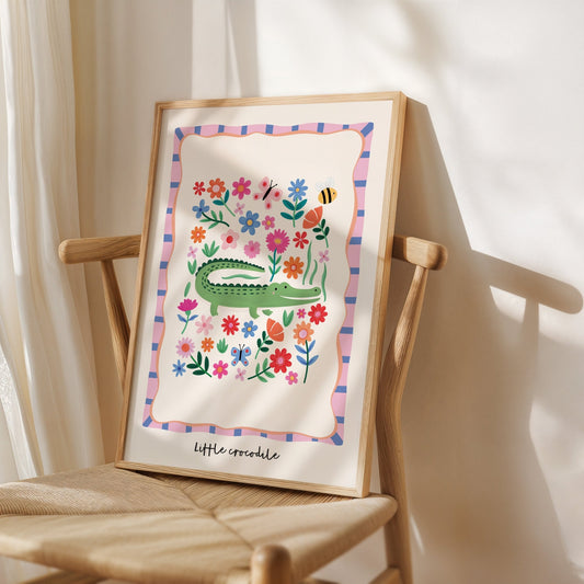 Little Crocodile | Unframed - Mini Chateau