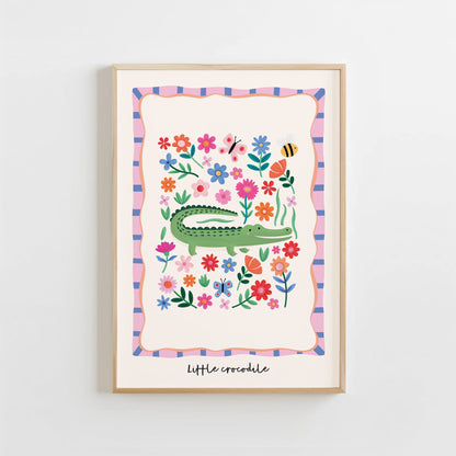 Little Crocodile | Unframed - Mini Chateau