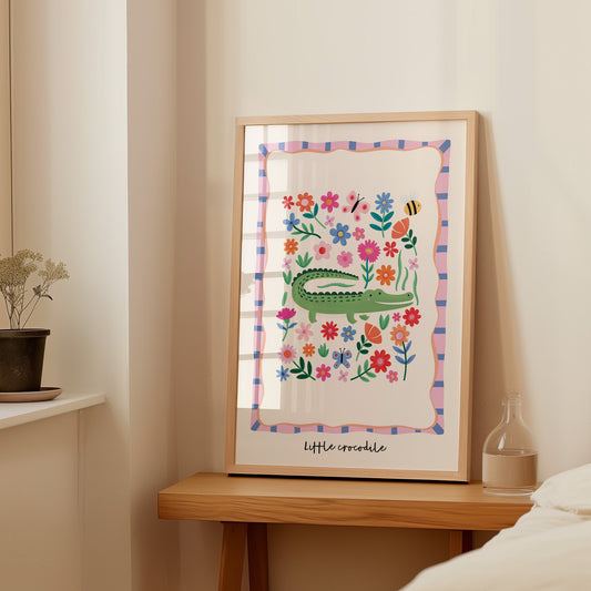 Little Crocodile | Unframed - Mini Chateau