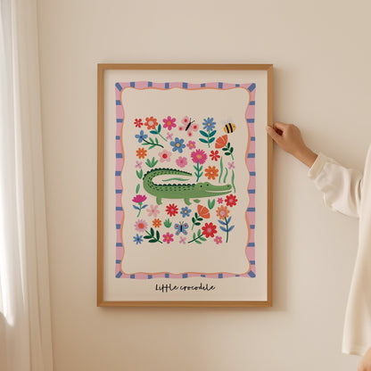 Little Crocodile | Unframed - Mini Chateau