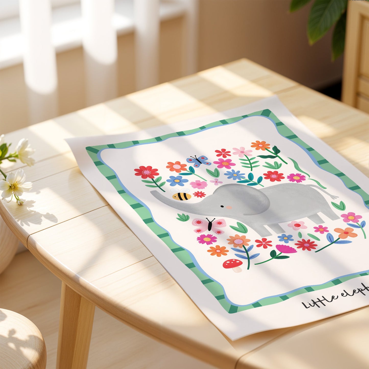 Little Elephant | Unframed - Mini Chateau