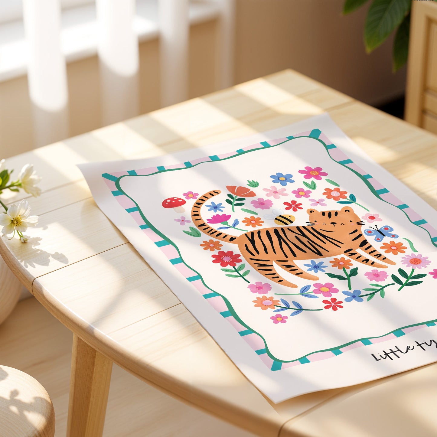 Little Tiger | Unframed - Mini Chateau