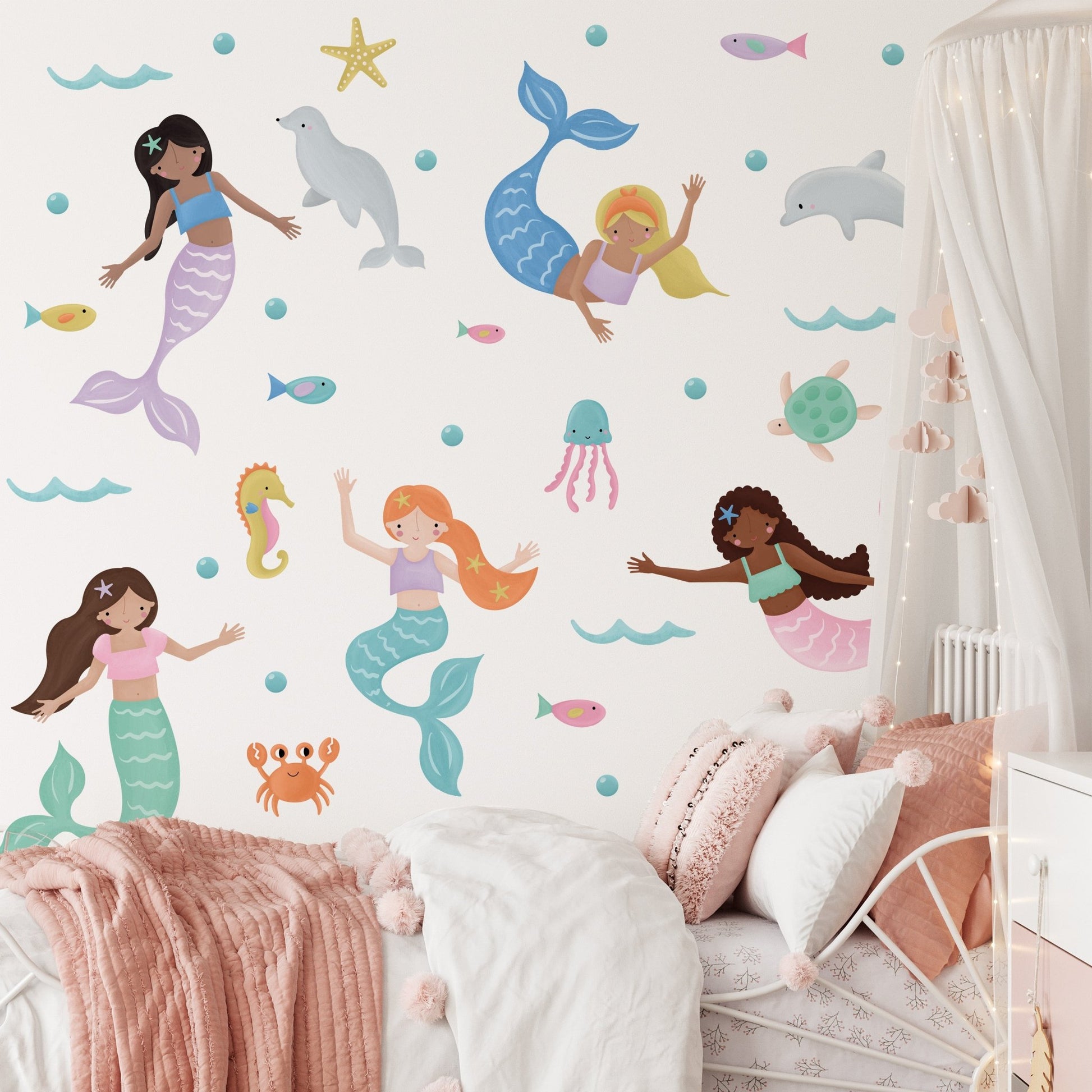 Mermaid Wall Stickers - Mini Chateau