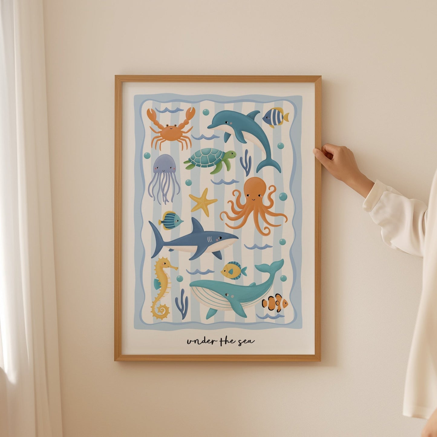 Ocean Friends - Blue | Unframed - Mini Chateau
